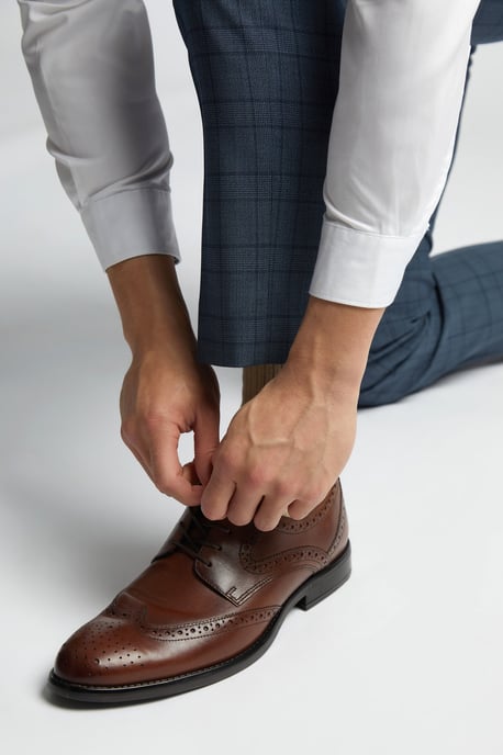 Check Tailored Fit Suit Trouser - Image 2