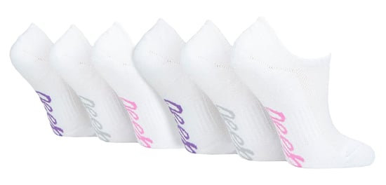 Ladies 6 Pack Bamboo No Show Socks | Invisible Socks with Heel Grip - Image 1