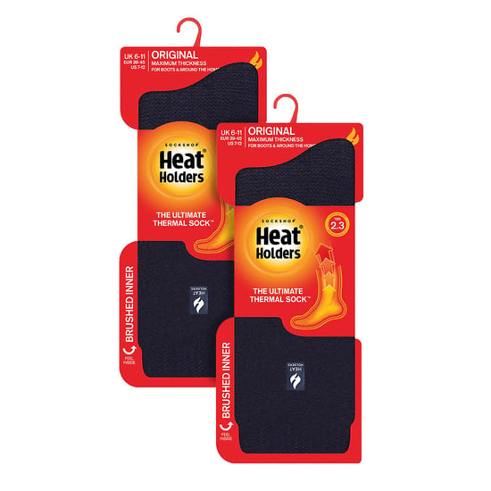 Mens 2 Pack Original Thermal Brushing Socks - Image 2