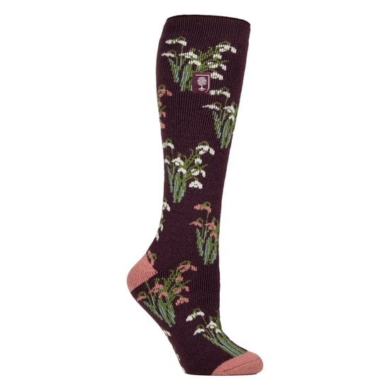 Long Wellington Boots Socks For Women | Floral Welly Socks - Image 1