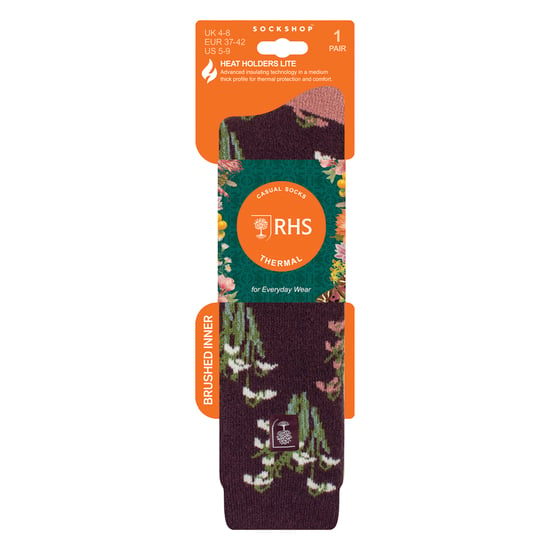 Long Wellington Boots Socks For Women | Floral Welly Socks - Image 2