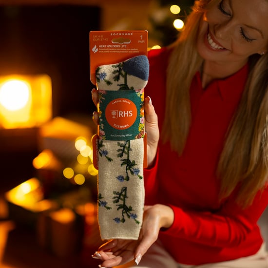 Long Wellington Boots Socks For Women | Floral Welly Socks - Image 5
