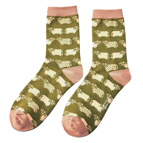 1 Pack Ladies Novelty Animal Patterned Bamboo Socks - Image 3