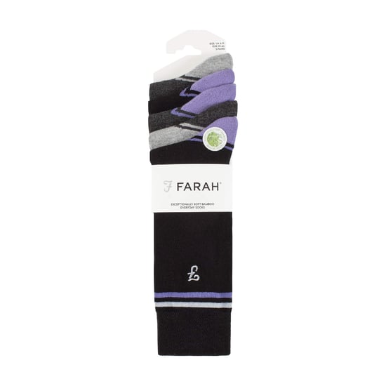 5 Pack Mens Bamboo Bright Striped Patterned Socks - Image 2