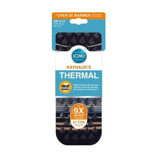 1 Pack Thick 3.1 TOG Non Slip Thermal Slipper Socks for Raynauds - Image 2