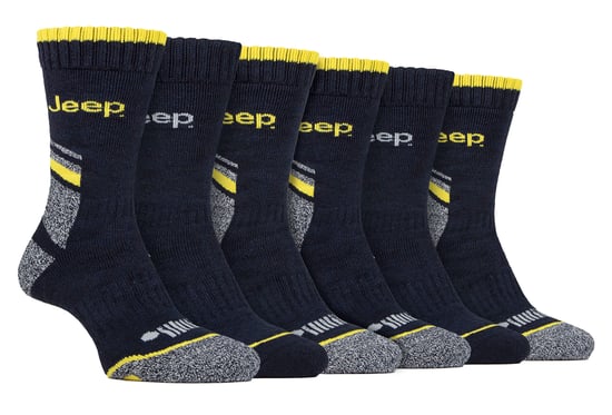 Mens 6 Pack Heavy Duty Work Socks with Reinforced Heel and Toe - Image 1