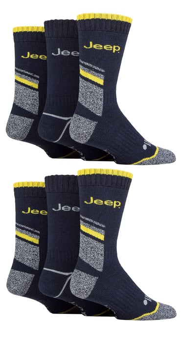 Mens 6 Pack Heavy Duty Work Socks with Reinforced Heel and Toe - Image 3