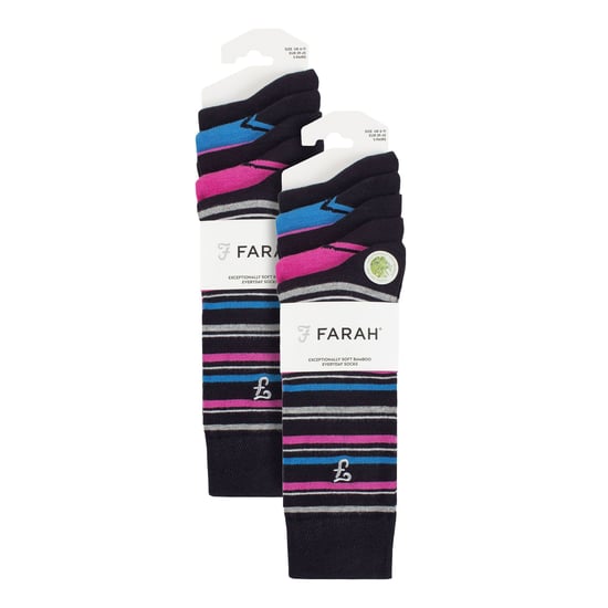 Mens 10 Pair Multi-Pack Bright Bamboo Socks - Image 2