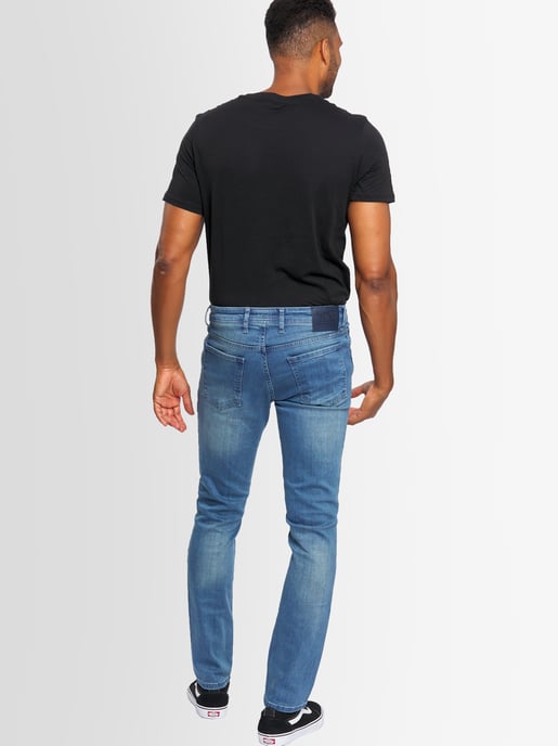 A. Salvarini Heren Jeans Slim Fit Stretch Denim 5-Pocket – Lichtblauw - Image 2