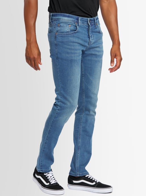 A. Salvarini Heren Jeans Slim Fit Stretch Denim 5-Pocket – Lichtblauw - Image 3