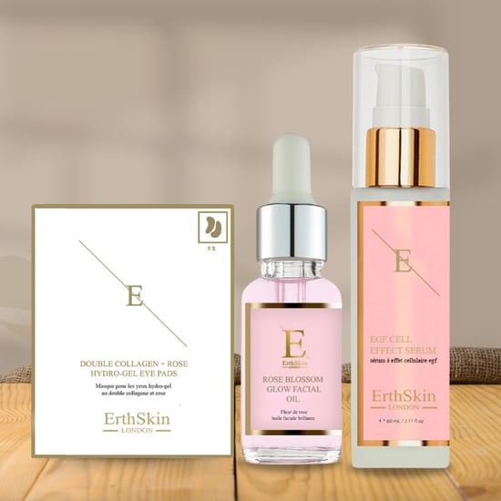 EGF CELL EFFECT SERUM 60ML + Rose Blossom Glow Facial Oil 30ml +Double Collagen + Rose Hydrogel Eye Pads 5 X 2 - Image 3