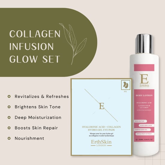 Hyaluronic Acid + Collagen Body Lotion 250ml + Hyaluronic Acid + Collagen Hydrogel Eye Pads 5 X 2 - Image 2