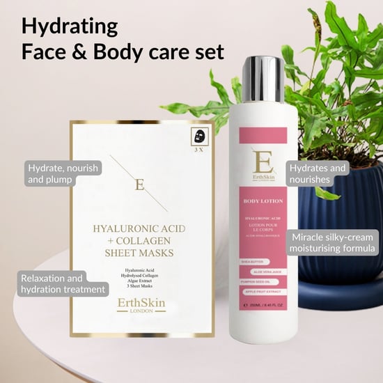 Hyaluronic Acid + Collagen Body Lotion 250ml + Hyaluronic Acid & Collagen Mask - 3 sheets - Image 3