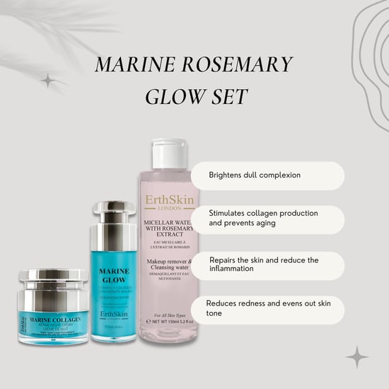Micellar Water with Rosemary Extract 150ml+ Marine Glow Vitamin C + Collagen Concentrate Serum 30ml+Marine Collagen Night Cream 50ml - Image 2