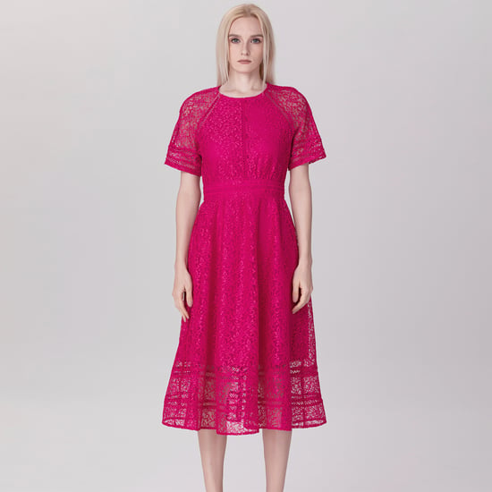 All-Lace Flared Dress And Trims - Image 2