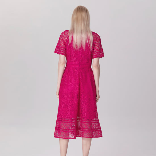 All-Lace Flared Dress And Trims - Image 4