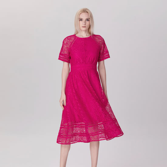All-Lace Flared Dress And Trims - Image 5