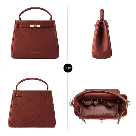 VICTORIA HYDE Victoria III handbag in red-brown - Image 4