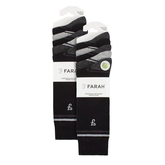 Mens 10 Pair Multi-Pack Bright Bamboo Socks - Image 2