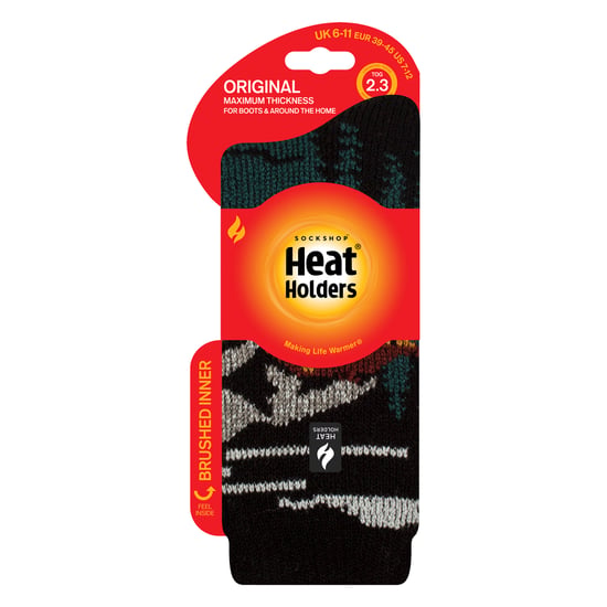 Mens Jacquard Thermal Socks for Winter - Image 2