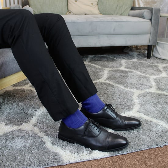 6 Pack Mens 100% Egyptian Cotton Dress Socks - Image 5