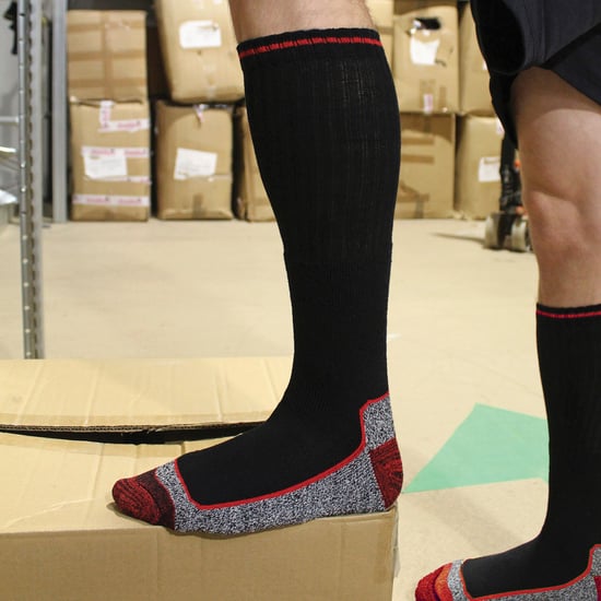 Knähöga bambu-arbetsstrumpor för män för ståltåstövlar | Anti Sweat Heavy Duty - Image 5