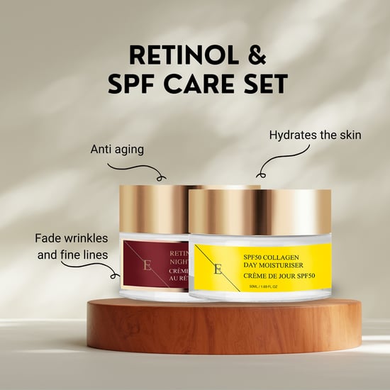 Retinol Nattfuktighetskräm 50 ml + SPF 50 Kollagen Dagkräm 50 ml - Image 3