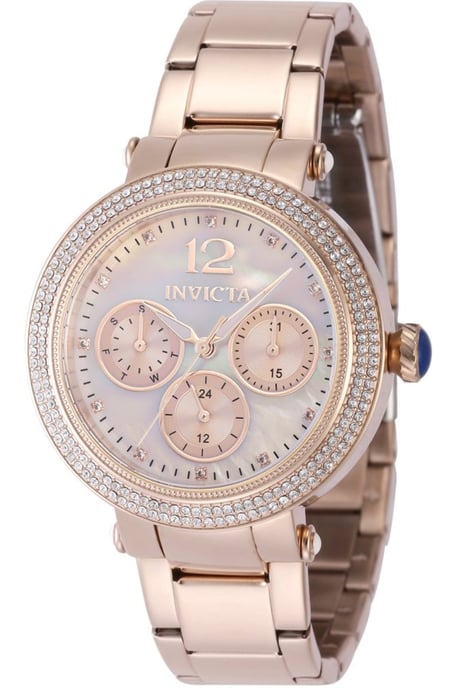 Invicta Bolt 48863 Dames Horloge - Quartz Uurwerk - Roestvrij Staal met zilveren Wijzerplaat - 37mm - Image 1