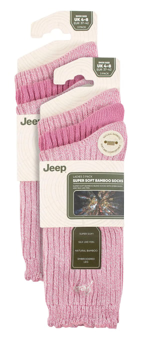 Ladies 6 Pack Bamboo Boot Socks | Cute Scalloped Top Socks - Image 2