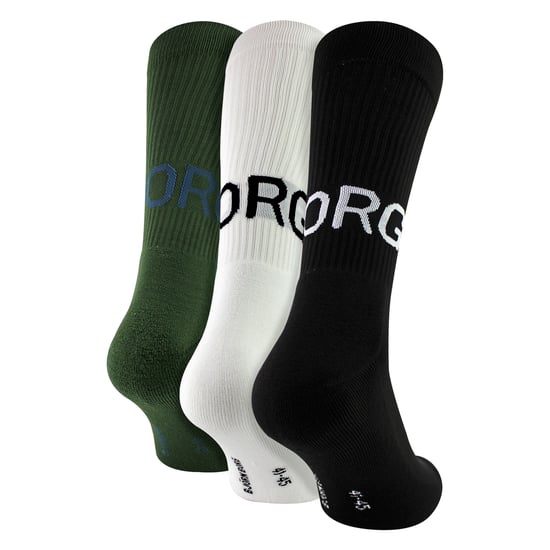 3-pack Core Sport Ribbbed Top Crew-strumpor för män - Image 3