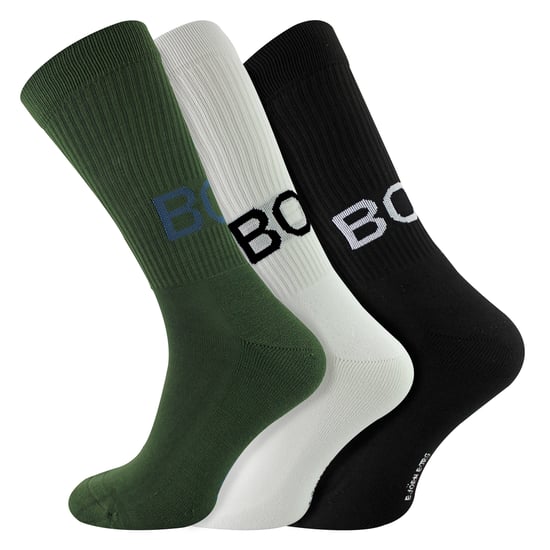 3-pack Core Sport Ribbbed Top Crew-strumpor för män - Image 4