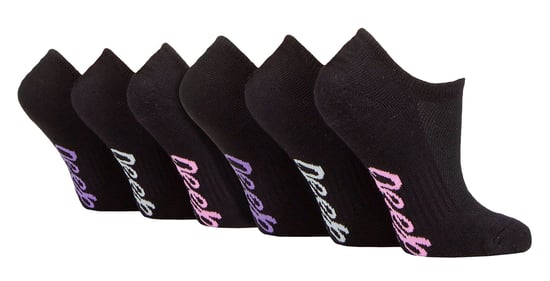 Ladies 6 Pack Bamboo No Show Socks | Invisible Socks with Heel Grip - Image 1