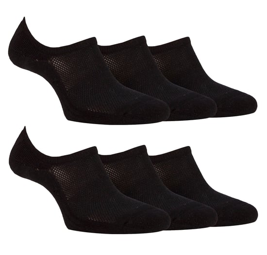 Ladies 6 Pack Bamboo No Show Socks | Invisible Socks with Heel Grip - Image 3