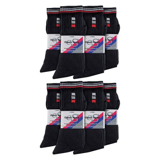 24 Paar Multipack Heren Klassieke Sport Ademende Sokken - Image 2