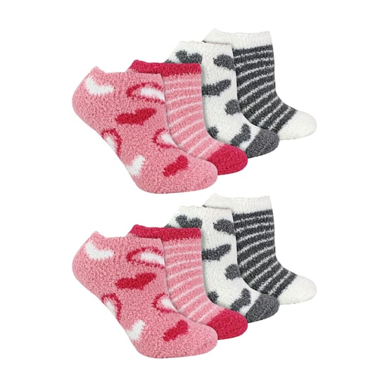 8 Pak Dames Dierenprint Lage Cosy Sokken - Image 1