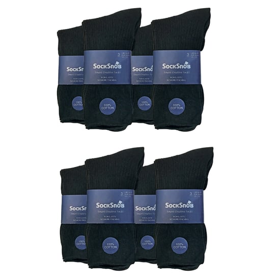 100% Cotton Mens Non Elastic Breathable Socks - Image 2
