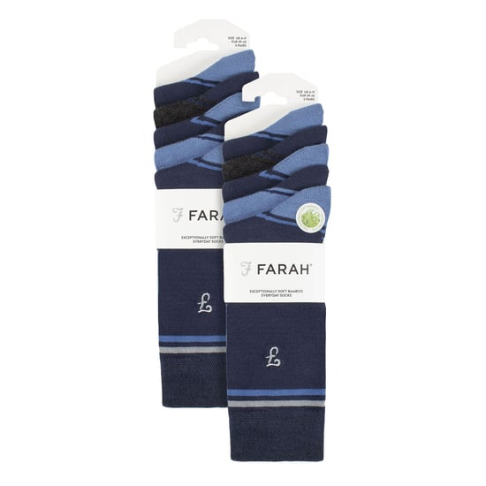 Mens 10 Pair Multi-Pack Bright Bamboo Socks - Image 2