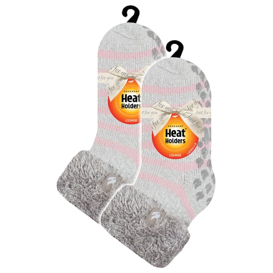 2-pack mjuka lounge-strumpor med grepp för damer - Image 2