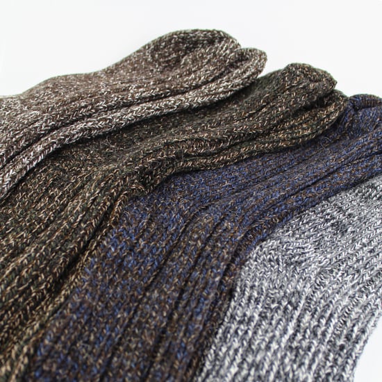 Mens 6 Pack Ribbed Alpaca Boot Socks - Image 3