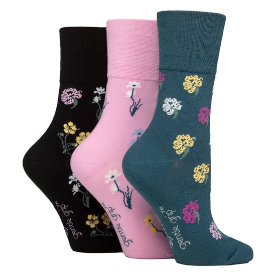 6 Pairs Ladies Non Elastic Soft Top Diabetic Socks - Image 3