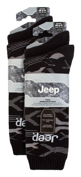 Mens Bamboo Boot Socks | Thick Heavy Duty Socks | Socks Ideal for Hiking - Image 2