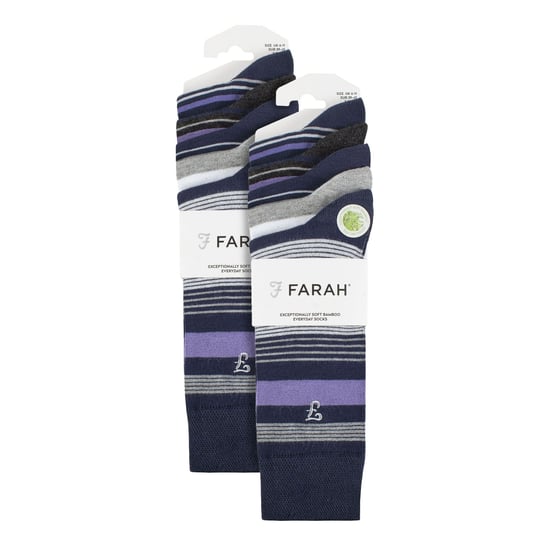 Mens 10 Pair Multi-Pack Bright Bamboo Socks - Image 2