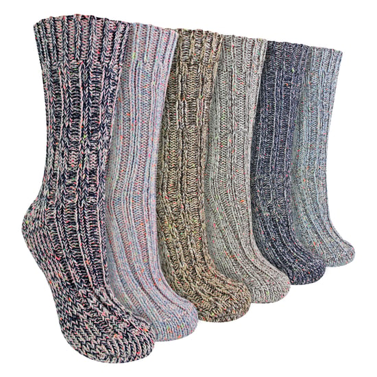 6-pack stövelsockor i alpacka för damer - Image 1