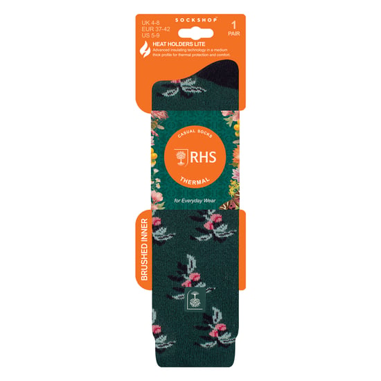 Long Wellington Boots Socks For Women | Floral Welly Socks - Image 2