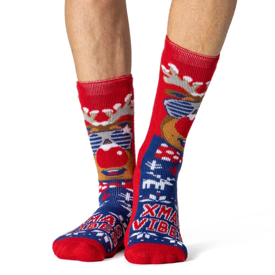 Mens Fluffy Christmas Socks by Heat Holders Lite - Image 4