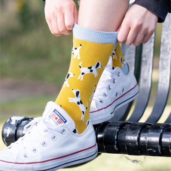 1 Pack Ladies Novelty Dog Pattern Bamboo Socks - Image 3