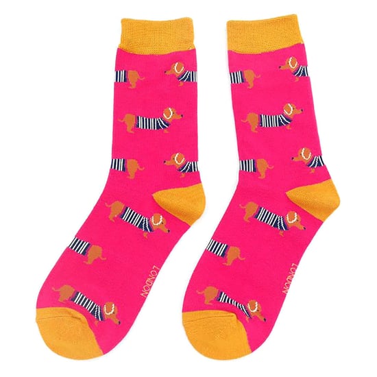 1 Pack Ladies Novelty Dog Pattern Bamboo Socks - Image 5