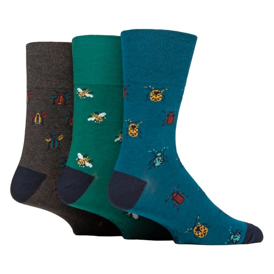 6 Pairs Soft Top Non Elastic Diabetic Socks For Men - Image 3
