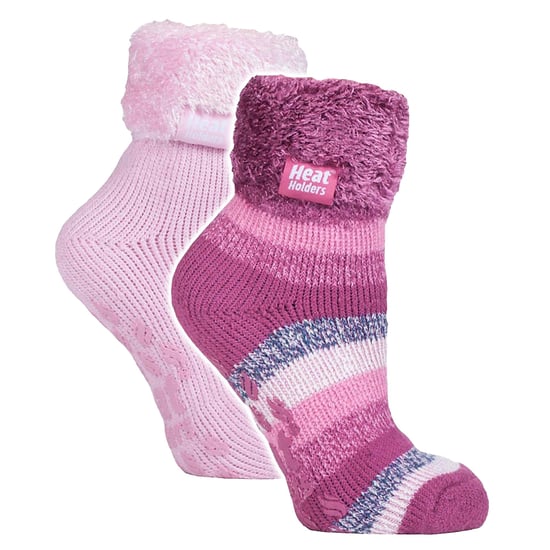 2-Pack Dames Zachte Lounge Sokken met Grips - Image 1