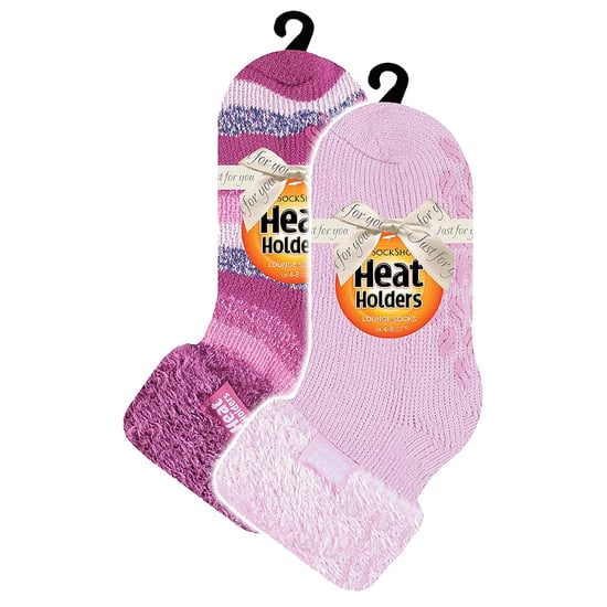 2-Pack Dames Zachte Lounge Sokken met Grips - Image 2